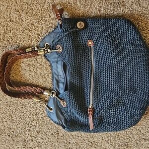 The Sak Blue Crochet Bag